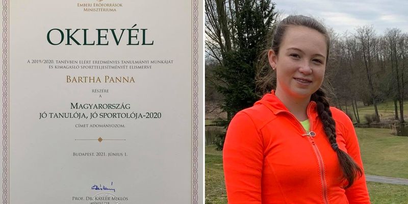 Bartha Panna idén is Magyarország jó tanulója, jó sportolója